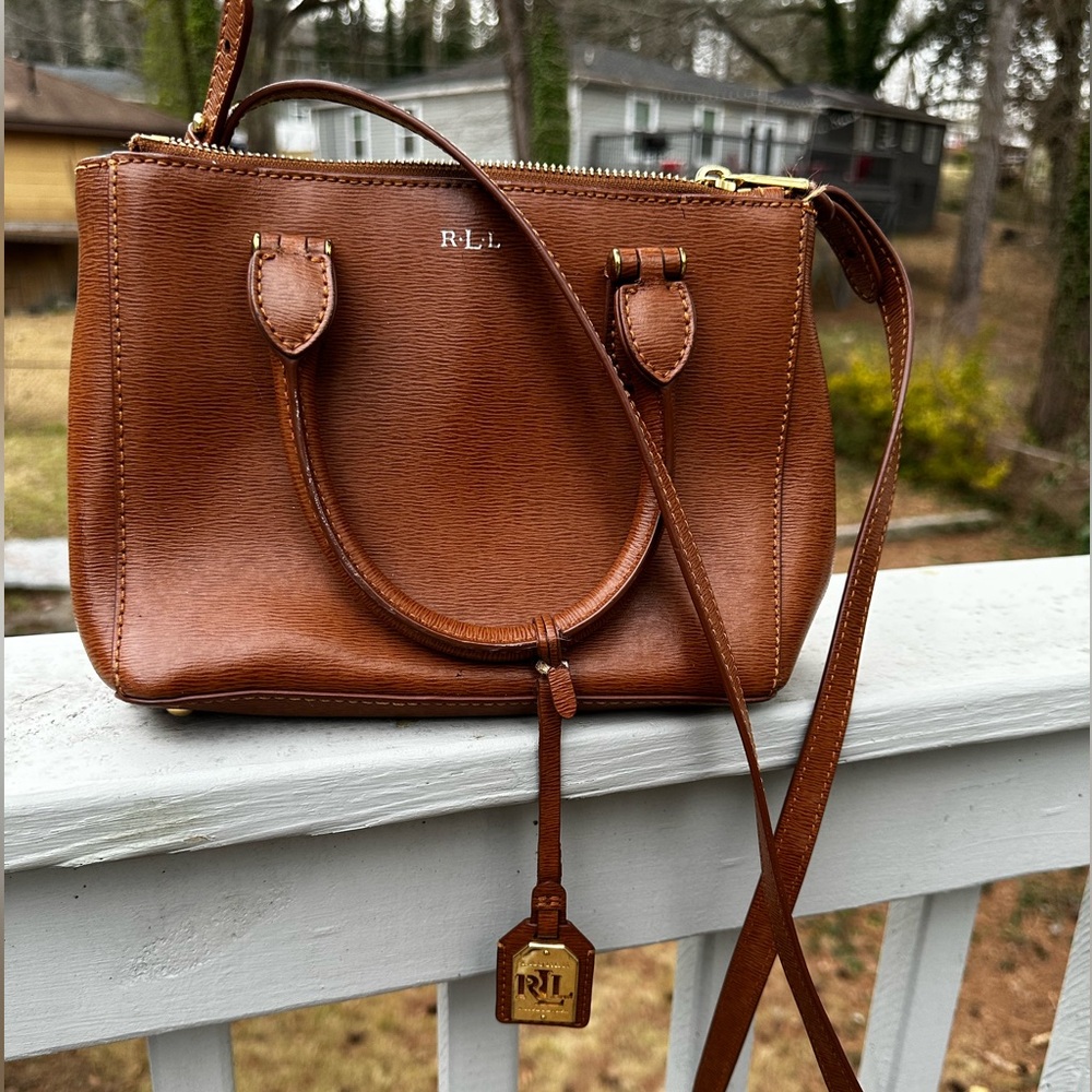 Ralph Lauren Mini Newbury double zip satchel bag